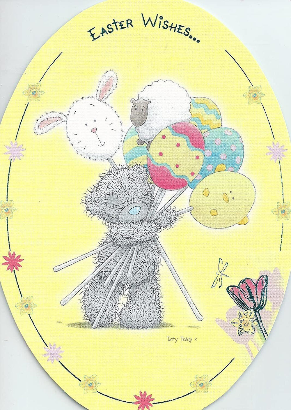 Carte Blanche Me to You Easter Wishes greeting card featuring colorful Easter-themed illustrations and heartfelt message.