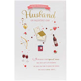 Husband Valentines Day Card With Envelope - Thoughtful Design
