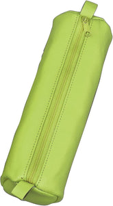 Juscha Alassio Pencil Case – Genuine Leather, Green, 21 x 6 cm