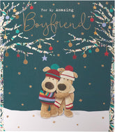 Boofle Christmas Card for Boyfriend – Cute Romantic Festive Design