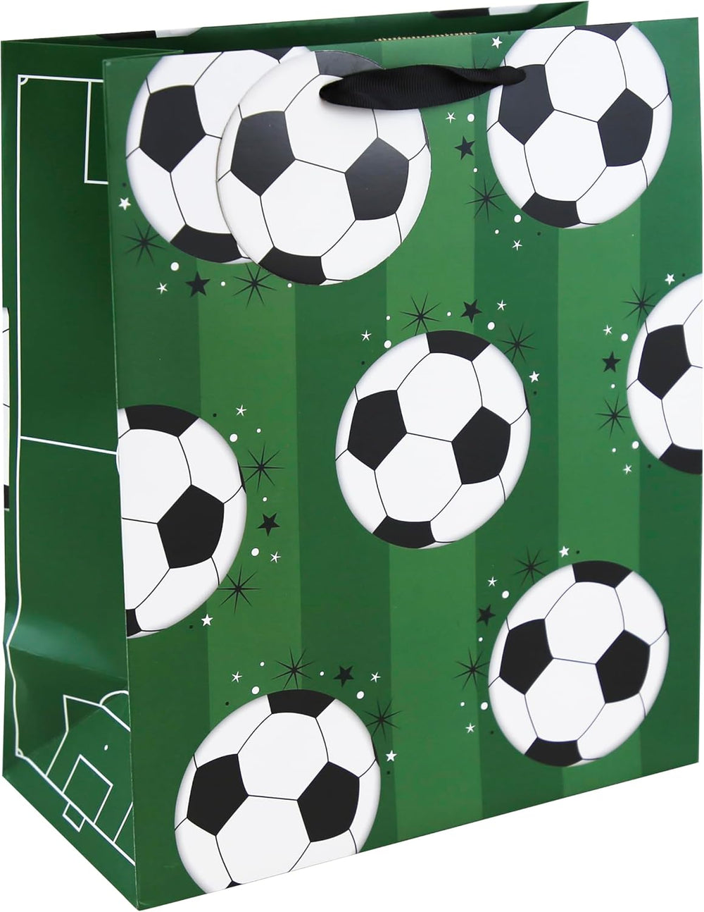 Joe Davies Footy large gift bag with football design, ideal for gift packaging, featuring bold colors and football-themed graphics.
