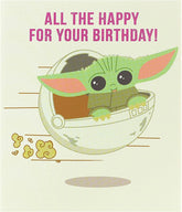 All The Happy Star Wars Baby Yoda Birthday Card