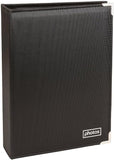 Kenro black slip-in photo album with protective sleeves, ideal for organizing and displaying photographs in a sleek, professional style.