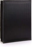 Kenro black slip-in photo album with smooth cover and pages designed for easy photo insertion.