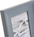Grey Kenro Bergamo Rustic Series photo frame with a textured wood finish, designed for displaying photographs.