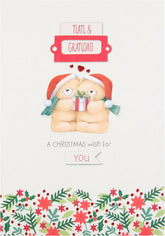 Nan and Grandad Christmas Greeting Card with Heartfelt Festive Wishes