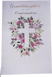 Kingfisher Confirmation granddaughter greeting card featuring a heartfelt design, ideal for celebrating special religious milestones.