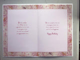 Kingfisher Wonderful Mum birthday greeting card with floral design and decorative stand, perfect for celebrating mothers.