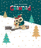 Boofle Christmas Card for Grandad – Cute Snowy Snuggles Festive Design