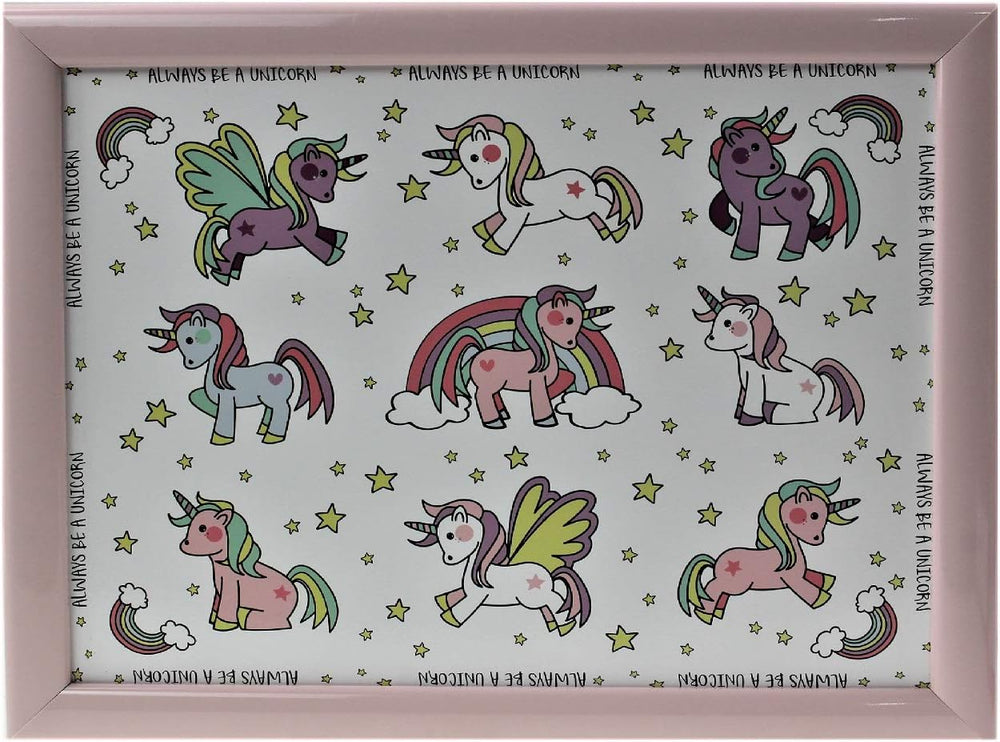 Unicorn laptray from Lesser & Pavey The Leonardo Collection with Little Stars design, featuring a colorful unicorn illustration.
