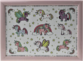 Unicorn laptray from Lesser & Pavey The Leonardo Collection with Little Stars design, featuring a colorful unicorn illustration.