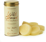 Lily-Flame Wild Jasmine wax melts for home fragrance, featuring floral jasmine scent in a pack of aromatic wax melts.
