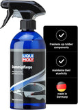LiquiMoly 1538 Rubber Treatment bottle for automotive care, 500ml container with black rubberized cap and label.