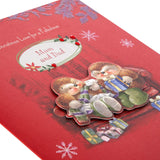 Mam and Dad Christmas Greeting Card with Heartfelt Festive Wishes and Warm Seasonal Design