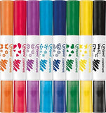 Maped Color’peps Duo Stamp Pens, 8-pack of double-ended coloring and stamp markers, featuring vibrant ink for creative projects.
