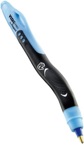 Maped Visio Left-handed ballpoint pen with blue ink and ergonomic grip, designed for comfortable writing for left-handed users.
