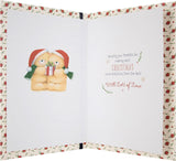 Mum and Dad Christmas Greeting Card with Heartfelt Festive Wishes and Warm Seasonal Design