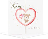 UK Greetings Birthday Card for Mum - Heart Design