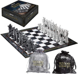 Noble Collection Harry Potter Wizard Chess Set with detailed chess pieces in a magical-themed design, perfect for fans and collectors.