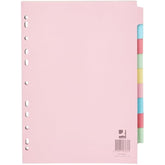Q-Connect KF26082 A4 Subject Divider Multi Punched
