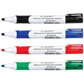 Pack of 4 Assorted Q-Connect Premium Whiteboard Markers Bullet Tip