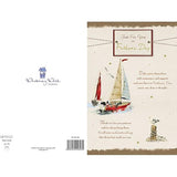 Xpress Yourself Father's Day greeting card featuring a sailing boat design and heartfelt message for Dad.