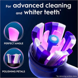 Oral-B iO Radiant White replacement brush heads in white, 2-pack for electric toothbrushes, designed for effective cleaning and whitening.