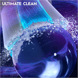 Six white Oral-B iO Ultimate Clean replacement toothbrush heads for electric toothbrushes, shown in packaging.