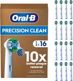 Sixteen Oral-B Precision Clean replacement toothbrush heads for effective and thorough cleaning of teeth and gums.