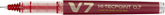Pilot V7 Liquid Ink Rollerball 0.7 mm Tip Red Single