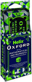 Green Helix Oxford Geo Maths Set with rulers, compasses, and geometry tools for precise math and geometry work.
