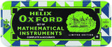 Green Helix Oxford Geo Maths Set with rulers, compasses, and tools for geometry and math activities.