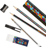 Oxford Geo Bulk Pack Orange maths set with geometric tools and accessories for students, designed for geometry and math activities.