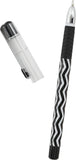 Set of four Oxford Helix Oxford Monochrome Gel Black Ink Pens, sleek black pens for writing and sketching.
