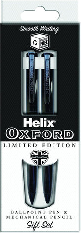 Oxford Limited Edition Stationery Gift Set featuring elegant pens, notebooks, and accessories arranged in a stylish presentation.