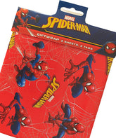 Marvel Spiderman Wrapping Paper 2 Sheets & 2 Tags