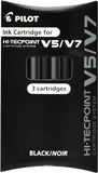 Pilot V7 Liquid Ink Rollerball pen with 0.7 mm tip in black ink, featuring a sleek design and comfortable grip.