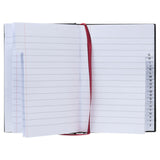 Premier Concept A6 192-page AZ index book with lined pages, compact size ideal for note-taking and organization.