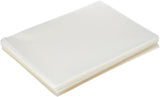 A pack of 100 Q-Connect A4 clear cut flush folders with transparent covers for organized document storage.