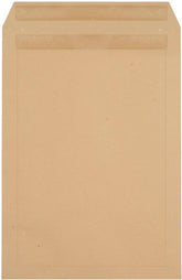 Q-Connect C4 90gsm manilla envelope with self-seal closure, pack of 250, ideal for secure mailing and document storage.