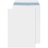Q-Connect C5 pocket self-seal white envelopes, 100gsm, pack of 500, ideal for mailing and document organization.