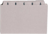 Q-Connect 6x4 inch A-Z Buff Guide Index Cards, pack of 25, used for organization and note-taking.