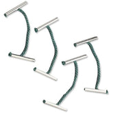 Green metal Treasury Tags by Q-Connect, 25mm size, set of 100 for organizing and labeling documents or files.