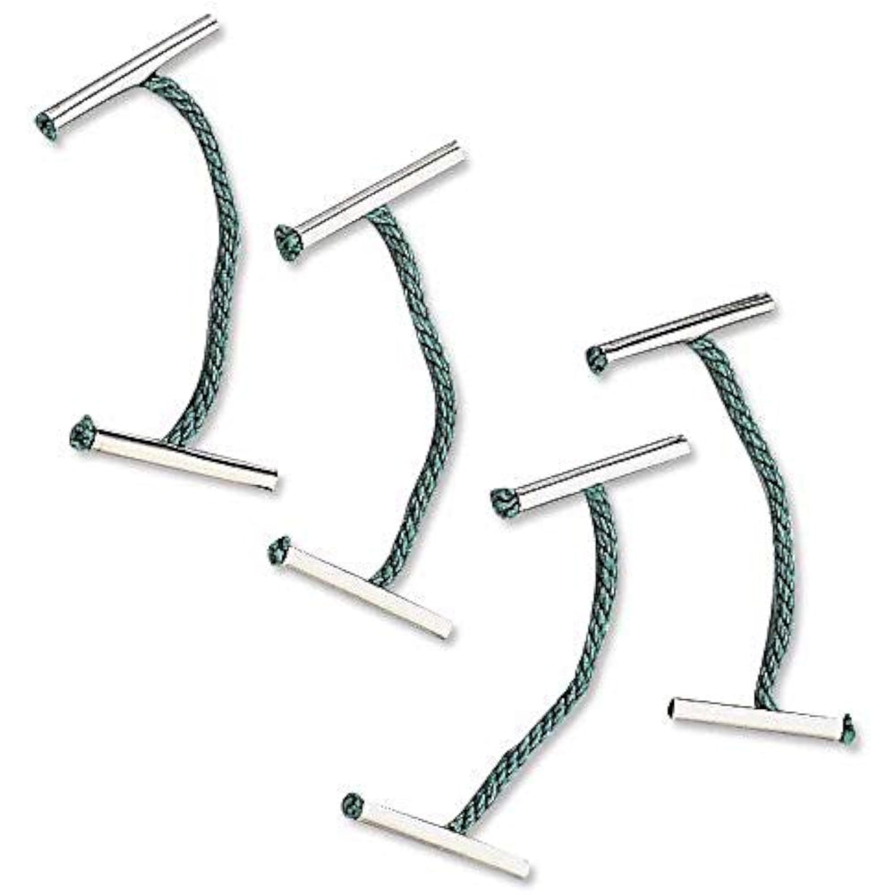 Q-Connect 76mm green metal-ended treasury tags, 100 pack, with metal ends for secure fastening and organization.