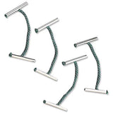 Q-Connect 76mm green metal-ended treasury tags, 100 pack, with metal ends for secure fastening and organization.
