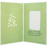 Contemporary Garden Design with Seeded Paper Insert Birthday Card