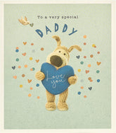 UK Greetings Boofle birthday card featuring a cute design, perfect for celebrating a special daddy on his birthday.
