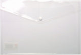 A4 Clear Stud Wallet Folder Plastic Document Holder File Popper Wallets