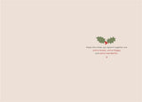 Christmas Greeting Card for Sister and Family with Festive Seasonal Design and Loving Wishes