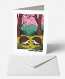 Scanimate | Birthday Card | Forest Hedgehogs Design | Interactive QR Song | With Envelope | Happy Birthday Greeting Card | Her/Him